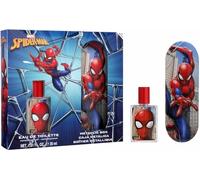 Marvel Spiderman Natural Kids Perfume Gift Set - Eau de Toilette Spray 30ml & Metal Pencil Box | Vegan & Dermatologically Tested | Safe Daily Fragrance & School Essentials Gift Set for Children