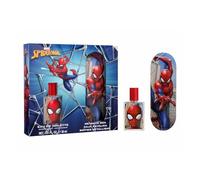 Marvel Spiderman Natural Kids Perfume Gift Set - Eau de Toilette Spray 30ml & Metal Pencil Box | Vegan & Dermatologically Tested | Safe Daily Fragrance & School Essentials Gift Set for Children