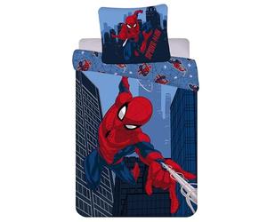 MARVEL SpiderMan Navy blue DOUBLE-SIDED, children's bedding with zip, 100% COTTON 160x200+70x80cm OEKO-TEX (C)