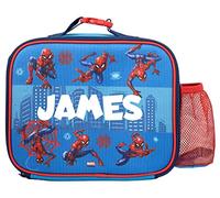 Marvel Spiderman Personalised School Girls Lunch Bags Insulated BPA Free