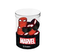 Marvel Spiderman Peter-Cube with 12 Erasers, Red and Black