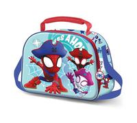 Marvel Spiderman Pirates-3D Lunch Bag, Blue, 26 x 20 cm
