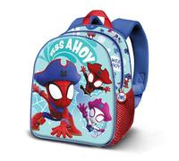 Marvel Spiderman Pirates-Elite 3D Backpack, Blue, 25 x 30 cm, Capacity 7 L