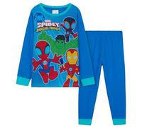Marvel Spiderman Pyjamas for Boys Teenagers Long PJs Set Soft Breathable Nightwear Loungewear Comfy Jammies Sleepwear Spidey Gifts for Boys (Blue/Multi, 5-6 Years)