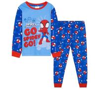 Marvel Spiderman Pyjamas for Boys Teenagers Long PJs Set Soft Breathable Nightwear Loungewear Comfy Jammies Sleepwear Spidey Gifts for Boys (Blue, 7-8 Years)
