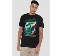 Marvel Spiderman Retro Sting Of The Scorpion T-Shirt, Black | Size: Medium Marvel Black M