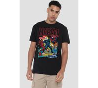 Marvel Spiderman Retro Tombstone Hammerhead Cover T-Shirt, Black | Size: 3XL Marvel Black 3XL