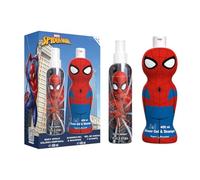 Marvel Spiderman Scent Gift Set, Includes Natural Eau de Cologne Body Spray (200 ml) and 2 in 1 Shower Gel and Shampoo (400ml), Dermatologically Tested, Vegan and FSC Approved Gift Set for Kids