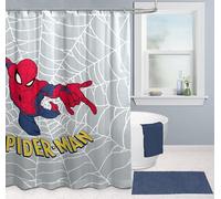 Marvel Spiderman Shower Curtain 178 x 182 cm - Fabric Superhero Bathroom Decor