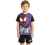 Marvel Spiderman | Spidey and His Amazing Friends Boys Pyjama Sets 3-8 Yrs, T-shirt & Short Pj Bottoms, Soft Kids Loungewear