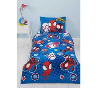 Marvel Spiderman Spidey & His Amazing Friends Reversible Junior Duvet Cover Set Multi
