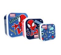 Marvel Spiderman Spidey Snack Box (3-in-1) for Children, 6 x 12 x 12 cm