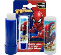 Marvel Spiderman Strawberry Flavour Lip Balm for Kids & Adults, 4g - Moisturizing & Hydrating Formula | Natural, Non-toxics, Petroleum-Free | Contains Beeswax & Jojoba Oil for 24 Hour* Moisture, 2Pc