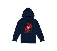 Marvel Spiderman Symbiote Youth Kids Pull-Over Hoodie, Navy | Size: 5-6 Years Marvel Navy 5-6 Years