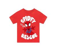 Marvel Spiderman T Shirt | Spidey and His Amazing Friends Boys Tshirt | Spidey Boys' T-Shirts | Red 3-4 Years