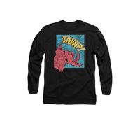 Marvel SpiderMan Thwip Panel Long Sleeve T-Shirt, Black | Size: Medium Marvel Black M