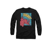 Marvel SpiderMan Thwip Panel Long Sleeve T-Shirt, Black | Size: Medium Marvel Black M