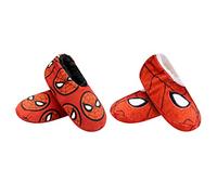 Marvel Spiderman Toddler Slippers, 2 Pack Toddler Socks, Fuzzy Babba House Slipper Socks for Boys, Spiderman Toddler Socks for Boys, Spiderman, 2-4 Years