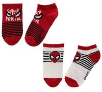Marvel Spiderman Trainer Socks Boys Girls Kids - Pack of 2 (12.5-3.5)