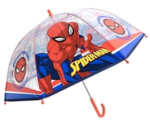 Marvel Spiderman Umbrella Kids Childrens Transparent POE Dome Umbrella