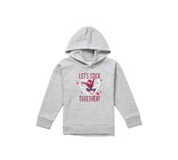 Marvel Spiderman Valentine'S Day Stick Together Youth Kids Pull-Over Hoodie, Athletic Heather in Grey | Size: 5-6 Years Marvel Grey 5-6 Years