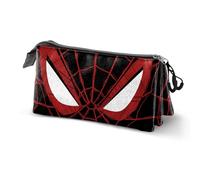 Marvel Spiderman Vision-Triple Pencil Case, Black, 23 x 11 cm