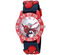 Marvel Spiderman Watch for Kids - Spiderman Watch Boys - Spider-Man Watches for Boys 4-6 - Toys - Kids Toddler - Teen - Dark Blue Case - Multicolor 3D Strap