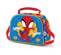 Marvel Spiderman Web Out-3D Lunch Bag, Blue, 26 x 20 cm