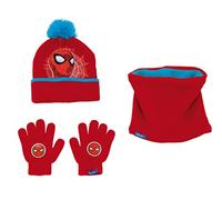 Marvel Spiderman Winter Bobble Hat, Gloves and Snood set SM14781