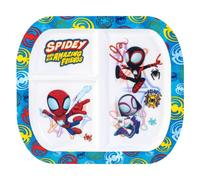 Marvel Spidey 3 Section Reusable Childrens Kids Toddlers Divided Breakfast Lunch Dinner Plate