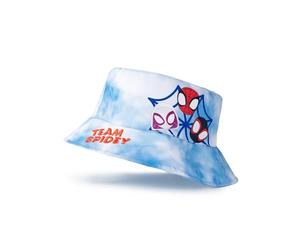 Marvel Spidey and His Amazing Friends Blue Team Spidey Bucket Hat | Classic Graphic Sun Protection Hat for Younger Boys | Spiderman, Ghost Spider & Spin Cartoon Accessories