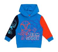 Marvel Spidey and His Amazing Friends Boys Hoodie - Ghost-Spider Pullover Hooded Sweatshirt - 100% Cotton Jumper - Ages 2-8 Years for Young Superhero Fans (5-6) Blue
