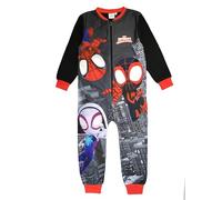 Marvel Spidey and His Amazing Friends Boys Spider-Man Onesie, Sleepsuit, All in One Pyjamas, Age 18-24 Months Grey