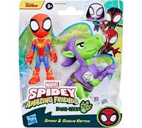 Marvel Spidey and His Amazing Friends Dino-Webs SPIDEY & GOBLIN RAPTOR