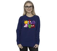 Marvel Spidey And His Amazing Friends Faces Sweatshirt In Navy Navy