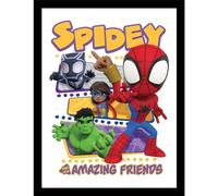 Marvel Spidey and His Amazing Friends Framed Poster (40cm x 30cm) (Multicoloured)