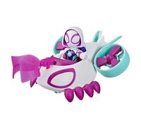 Marvel Spidey and His Amazing Friends Ghost-Spider Copter Toy Vehicle with 7.6-cm (3 inch) Action Figure & Accessory, Super Hero Toys, Children Ages 3+, Purple
