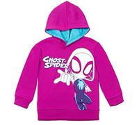 Marvel Spidey and His Amazing Friends Ghost-Spider Toddler Girls Fleece Hoodie Purple 2T, 2 Years