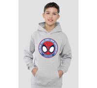 Marvel Spidey And His Amazing Friends Great Responsibility Badge Youth Kids Pull-Over Hoodie, Athletic Heather Marvel Grey 7-8 Years