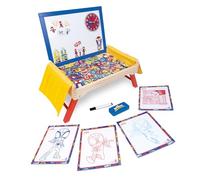 Marvel Spidey and His Amazing Friends Kids Activity Desk - Wooden Folding Lap Desk with Whiteboard, Magnetic Accessories, Storage Pockets & Marker - Portable Play Table for Boys & Girls
