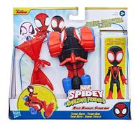 Marvel Spidey and His Amazing Friends MILES MORALES: Spider-Man and TECHNO-RACER Vehicle Set