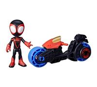 Spiderman Spidey Miles Morales with Motorcycle