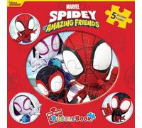 Marvel Spidey and his Amazing Friends My First Puzzle Book - Jigsaw Puzzles for kids, 10-page board book, 5 puzzles to enjoy