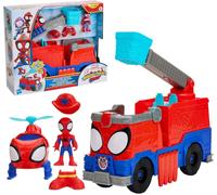 Marvel Spidey and his Amazing Friends Rescue-Webs Fire engine, 7.6 cm Action Figure and Toy Vehicle, Super Hero Toys and Figures for Kids, Ages 3+