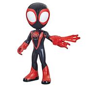 Marvel Spidey and His Amazing Friends Supersized Miles Morales: Spider-Man 22.5-cm Action Figure, Pre-school Super Hero Toy, Children Aged 3 and Up, Rot/Blau