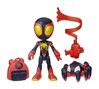 Marvel Spidey and His Amazing Friends Web-Spinners, Miles Morales Spider-Man Figure, Web-Spinning Accessory