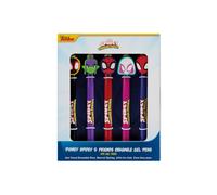Marvel Spidey & Friends 5 Piece Erasable Gel Pens School Supplies Stationery in Blue Marvel Blue