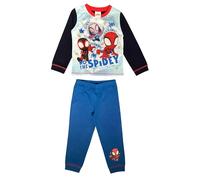 Marvel Spidey & Friends Boys Pyjamas featuring Spidey, Ghost Spider & Spin Do The Spidey Character Nightwear, Blue, Age 3-4 Years