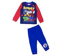 Marvel Spidey & Friends Boys Spider-Man Pyjamas, Nightwear, Blue/Red, Age 18 Months - 5 Years