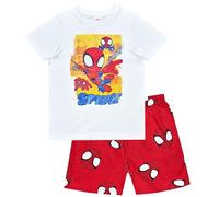Marvel Spidey & Friends Personalised Boys Short Pyjamas Spiderman Character Nightwear (Spidey Shorty, 4-5 Years)